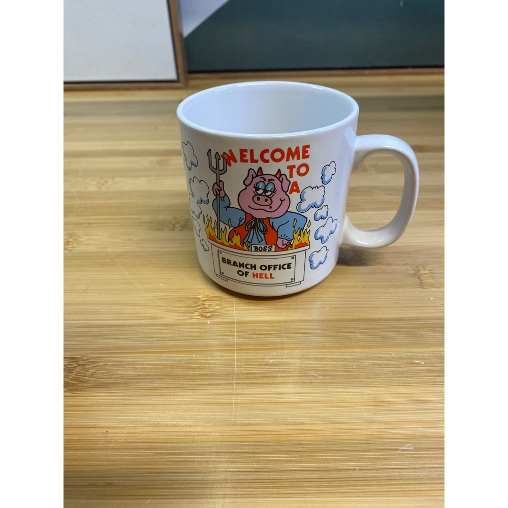 Unbranded Coffee Mug Unisex OS White Branch Office of Hell Sarcastic Pig Boss